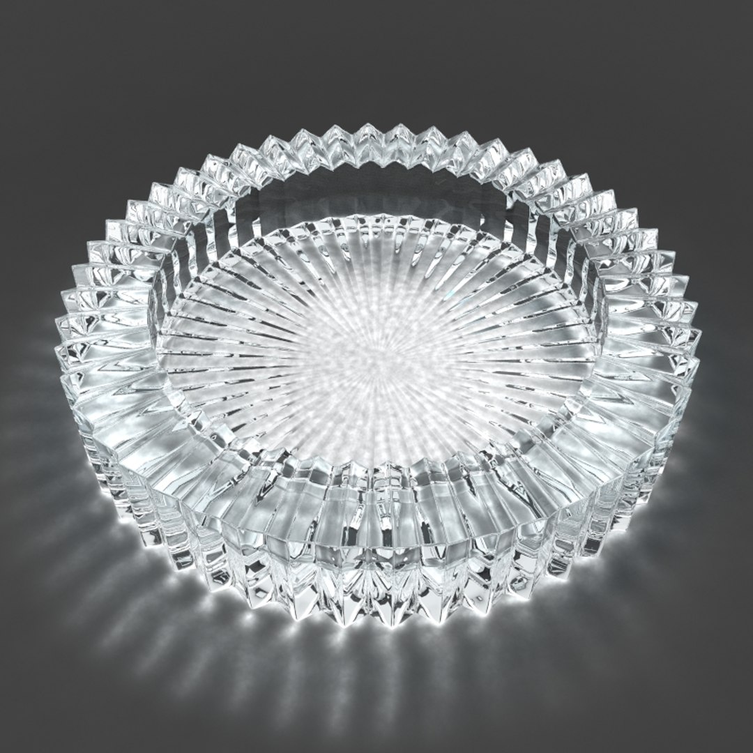Glass Ashtray 3D Model