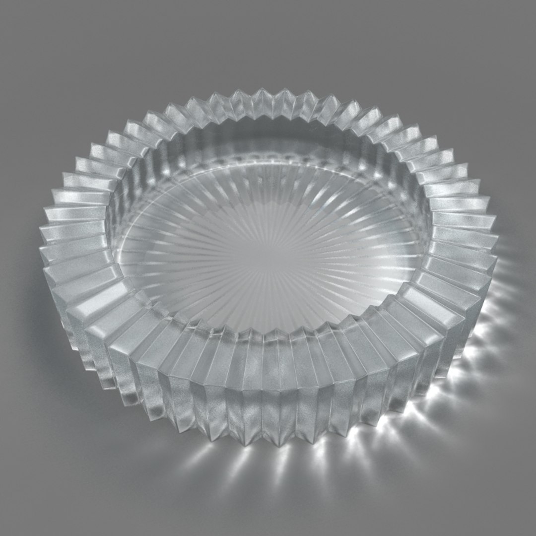 Glass Ashtray 3D Model