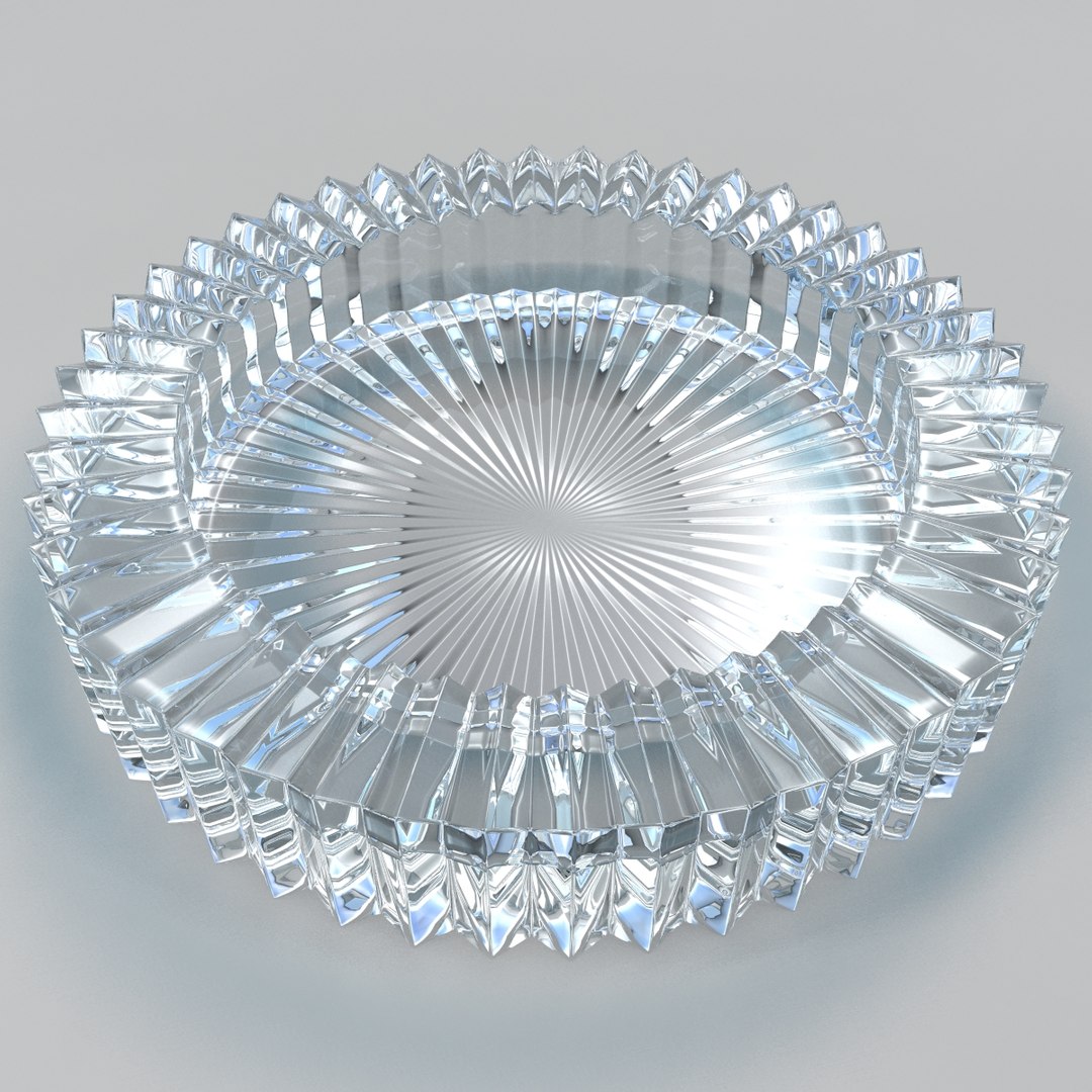 Glass Ashtray 3D Model