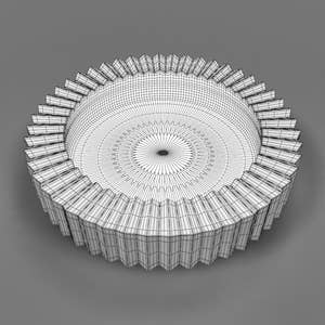 Glass Ashtray 3D Model Thumbnail