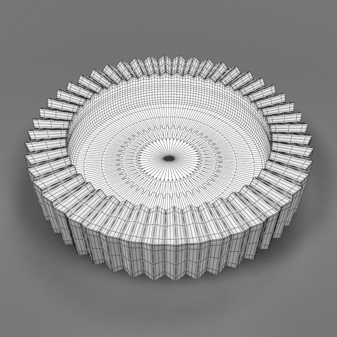 Glass Ashtray 3D Model