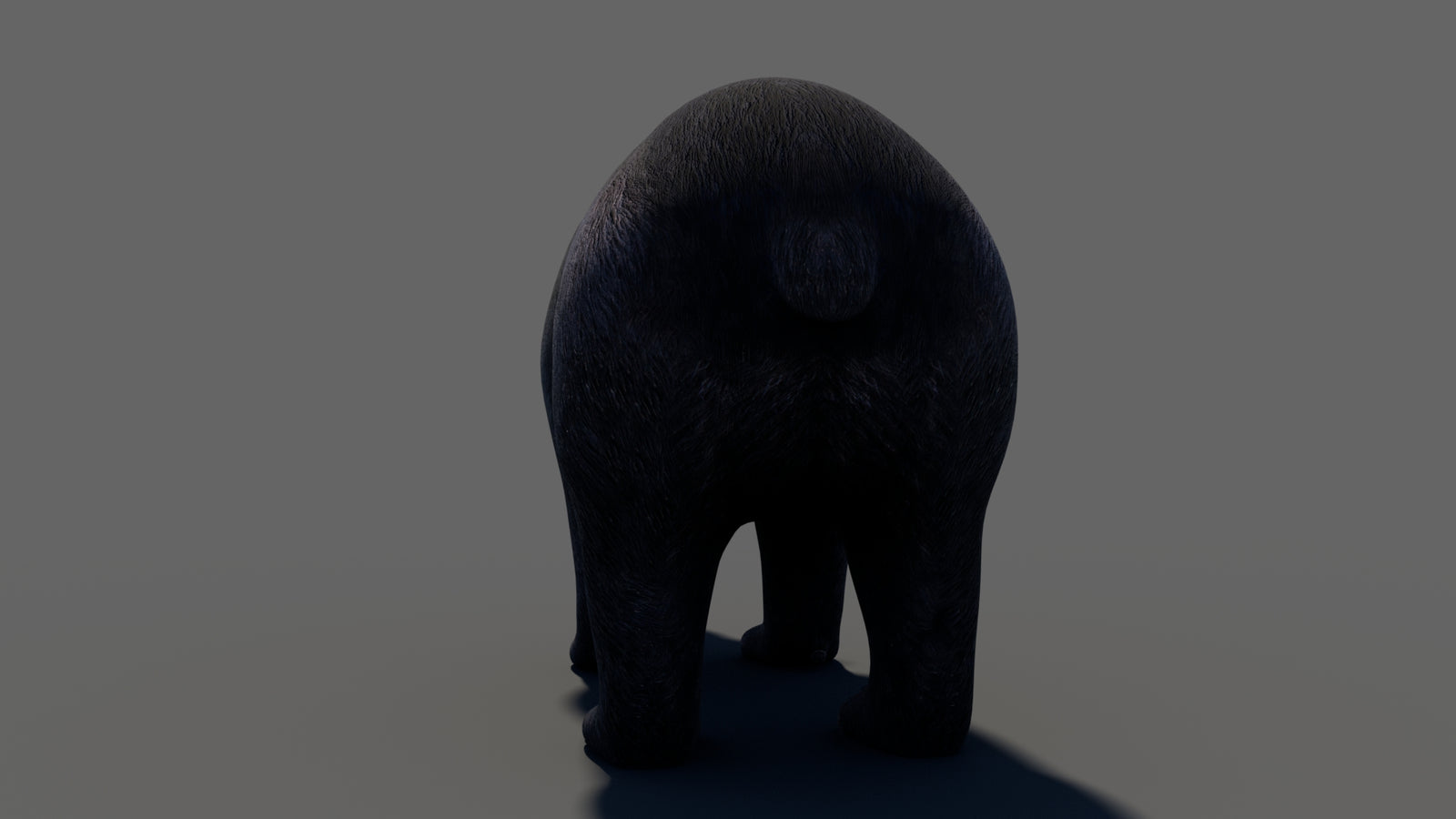 Animated Black Bear 3D Model 360° view 1 frame 28