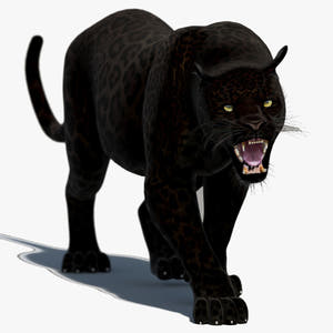 Black Panther 3D Model Animated Thumbnail