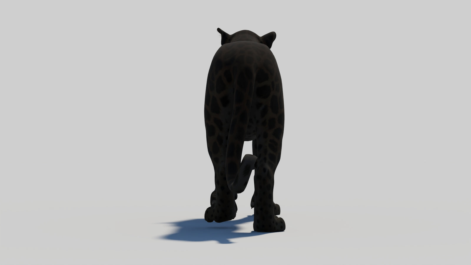 Animated Black Panther 3D Model 360° view 1 frame 27