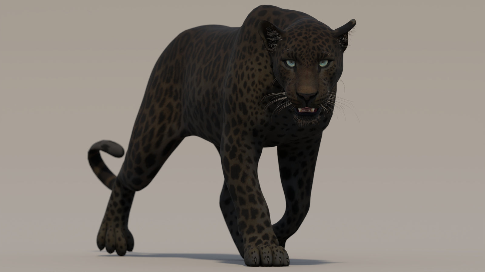 Animated Black Panther 3D Model 360° view 2 frame 18