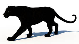 Rigged Black Panther 3D Model for Download Thumbnail