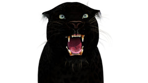 Rigged Black Panther 3D Model for Download Thumbnail