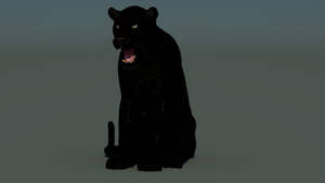 Rigged Black Panther 3D Model for Download Thumbnail
