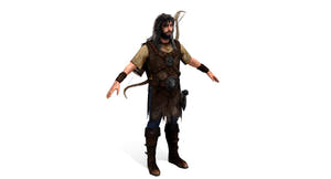 Archer Hair 3D Model Thumbnail