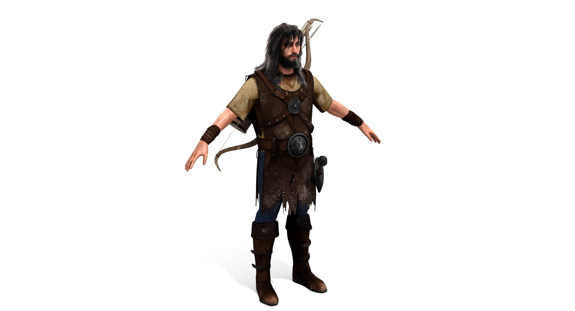 Archer Hair 3D Model