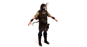 Archer Hair 3D Model Thumbnail