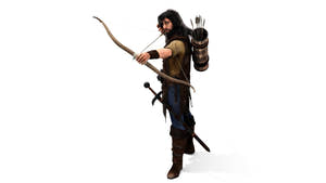 Rigged Archer 3D Model with Hair Thumbnail