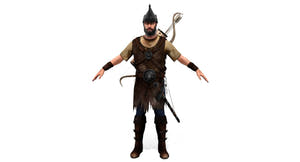 Archer Hair 3D Model Thumbnail