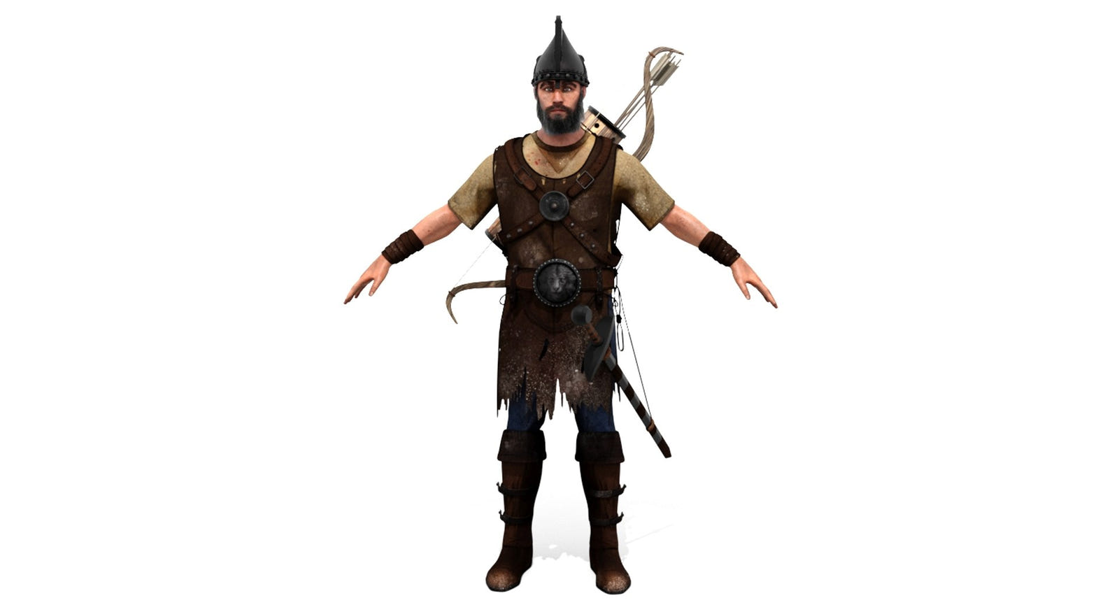 Archer Hair 3D Model