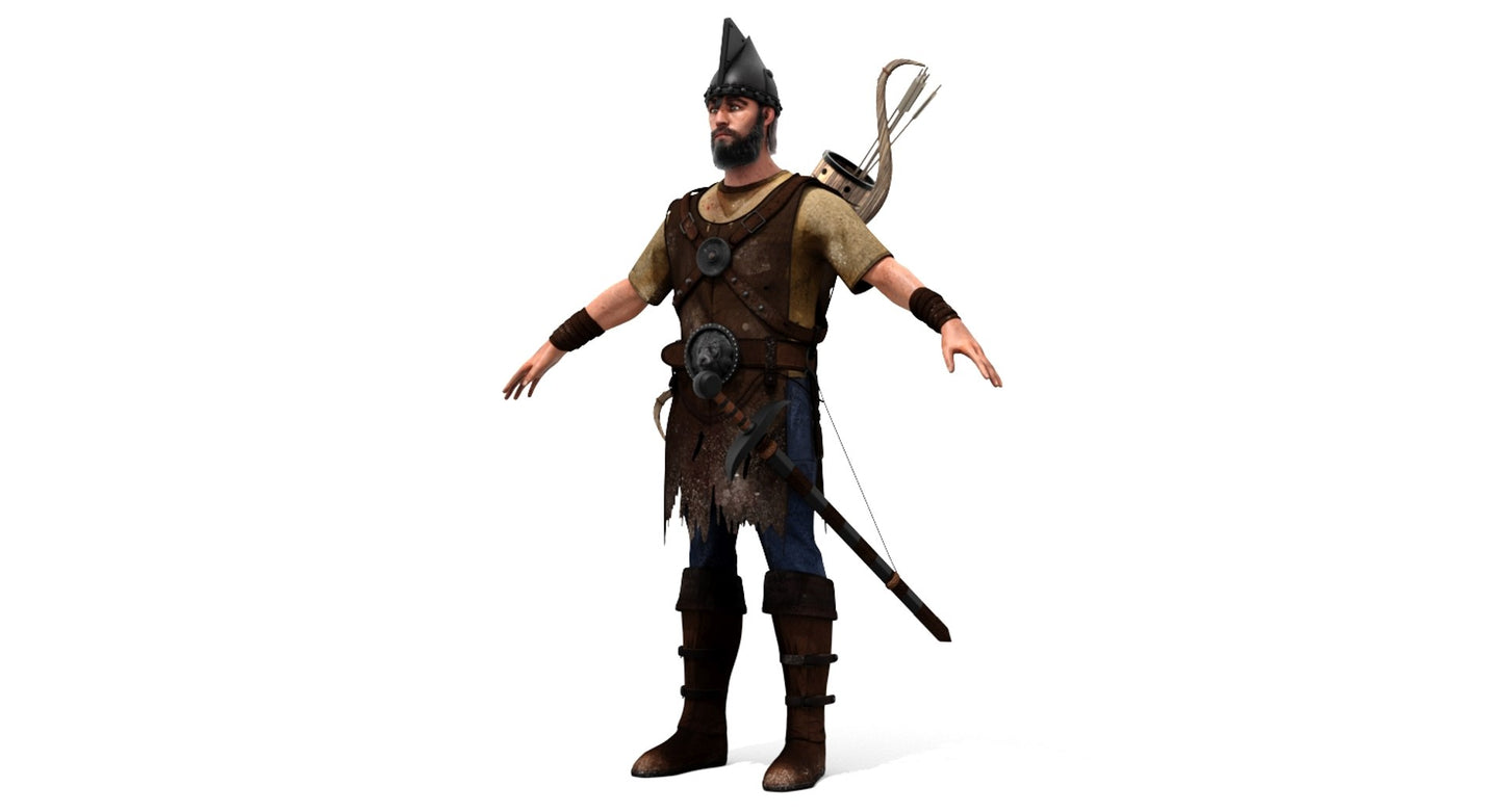 Archer Hair 3D Model
