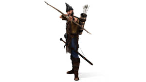 Animated Archer 3D Model with Hair Thumbnail