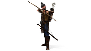 Animated Archer 3D Model with Hair Thumbnail