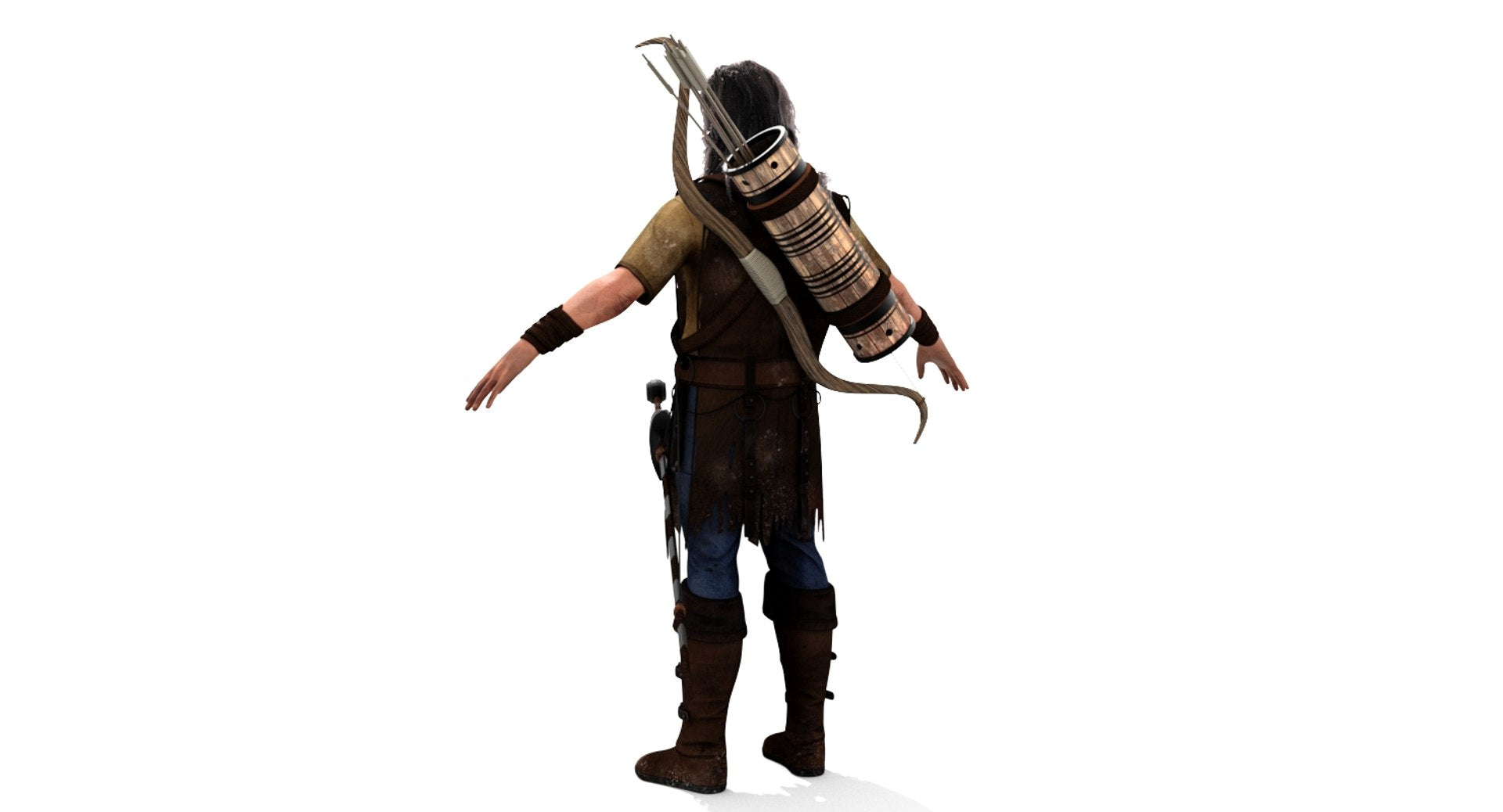 Archer Hair 3D Model