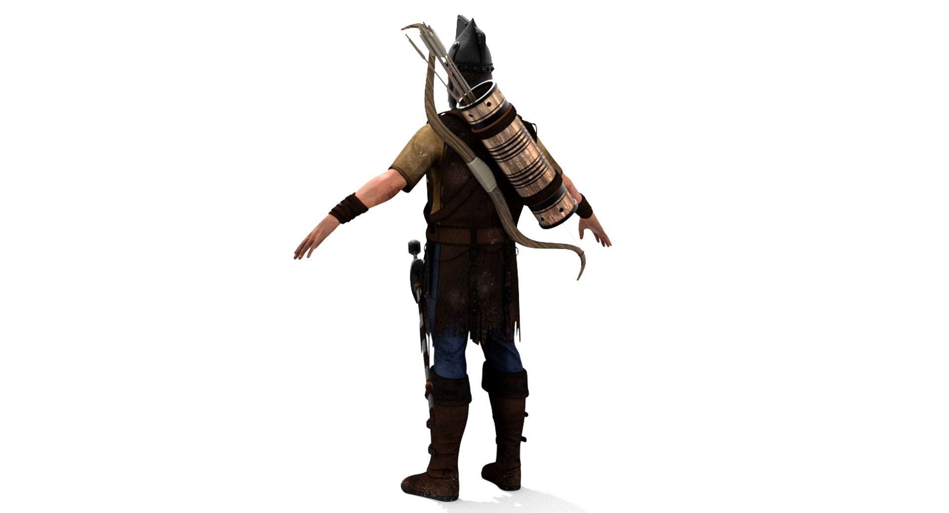 Archer Hair 3D Model