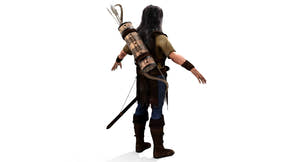 Archer Hair 3D Model Thumbnail