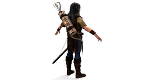 Archer Hair 3D Model Thumbnail