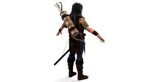 Archer Hair 3D Model Thumbnail