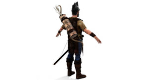 Archer Hair 3D Model Thumbnail