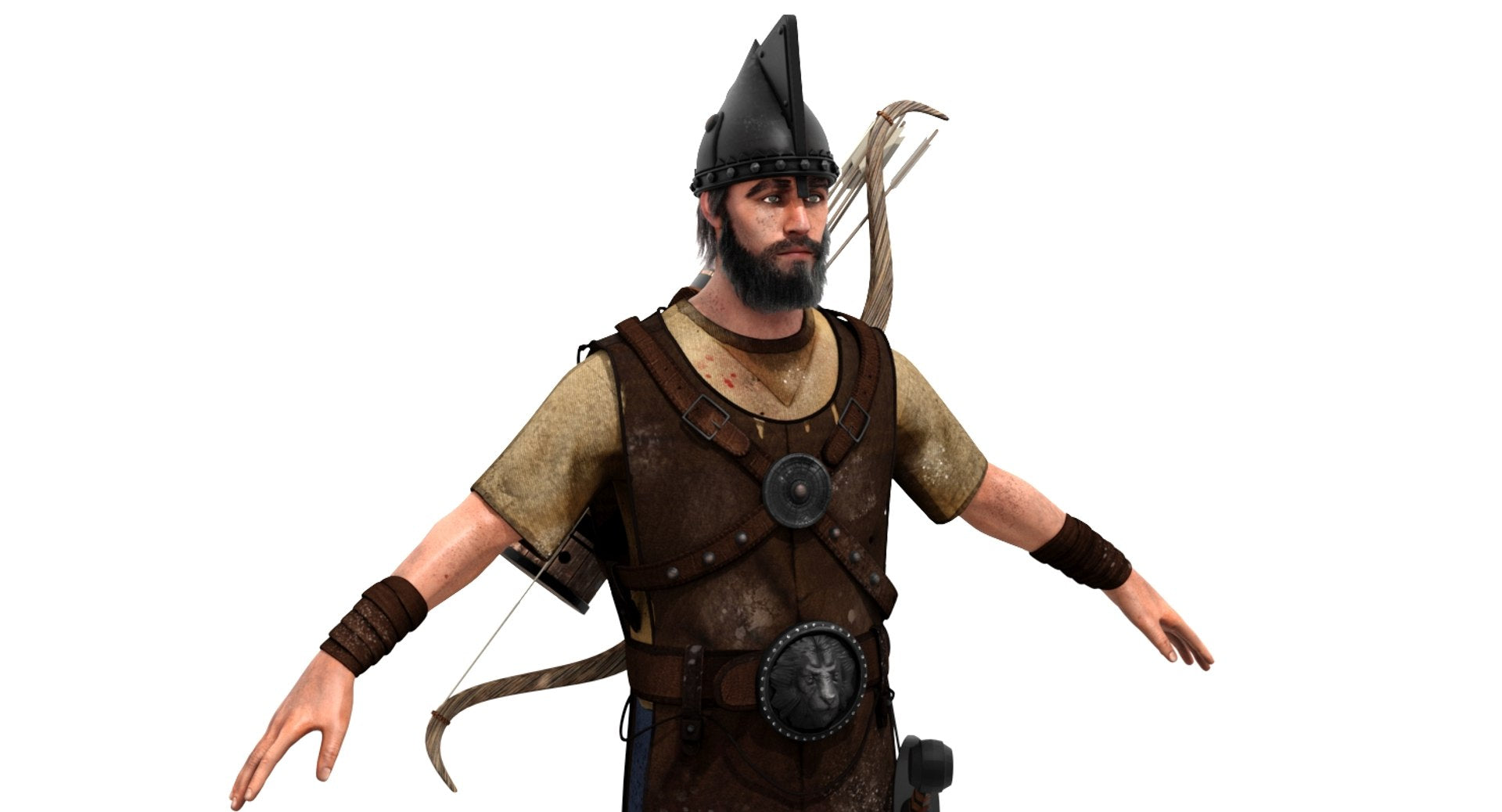 Archer Hair 3D Model