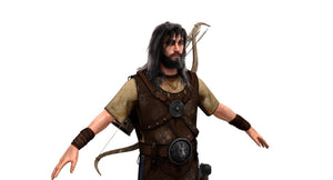 Archer Hair 3D Model Thumbnail