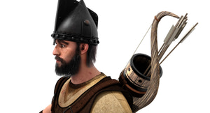 Animated Archer 3D Model Hair Thumbnail