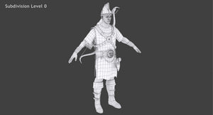 Archer 3D Model Rigged Hair Thumbnail