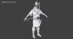 Archer 3D Model Rigged Hair Thumbnail