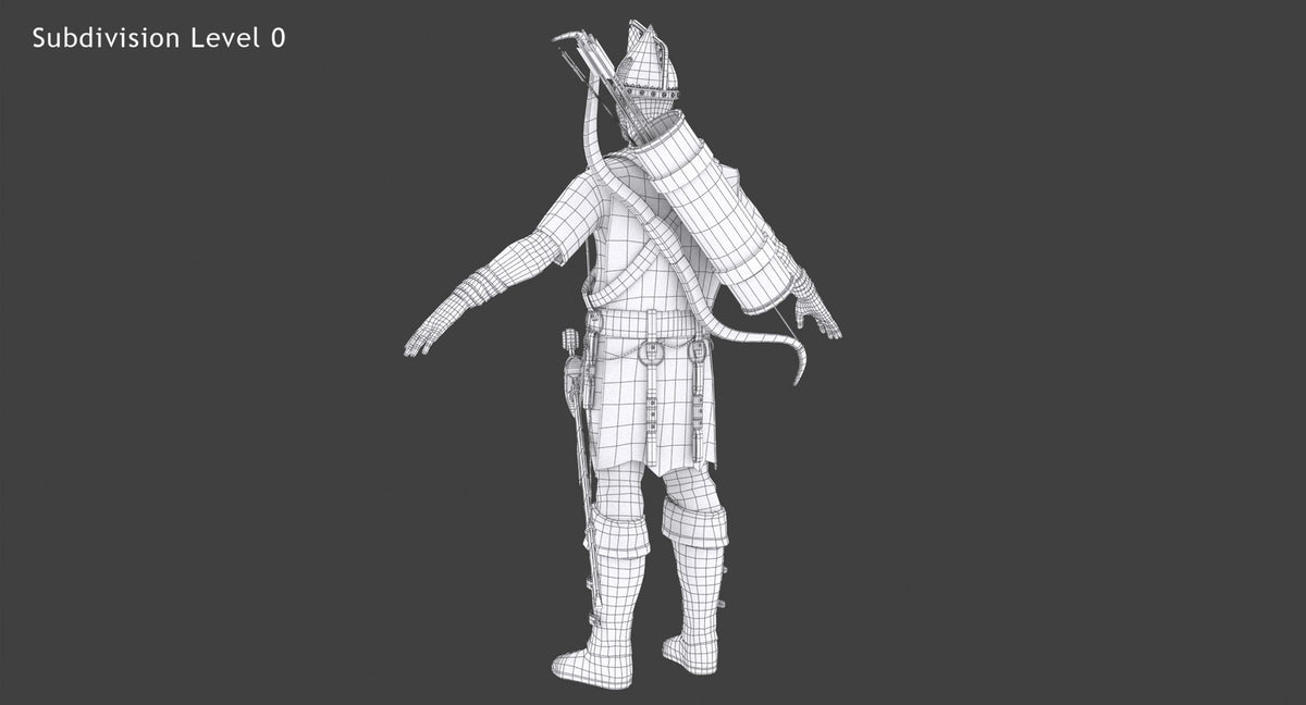 Archer Hair 3D Model