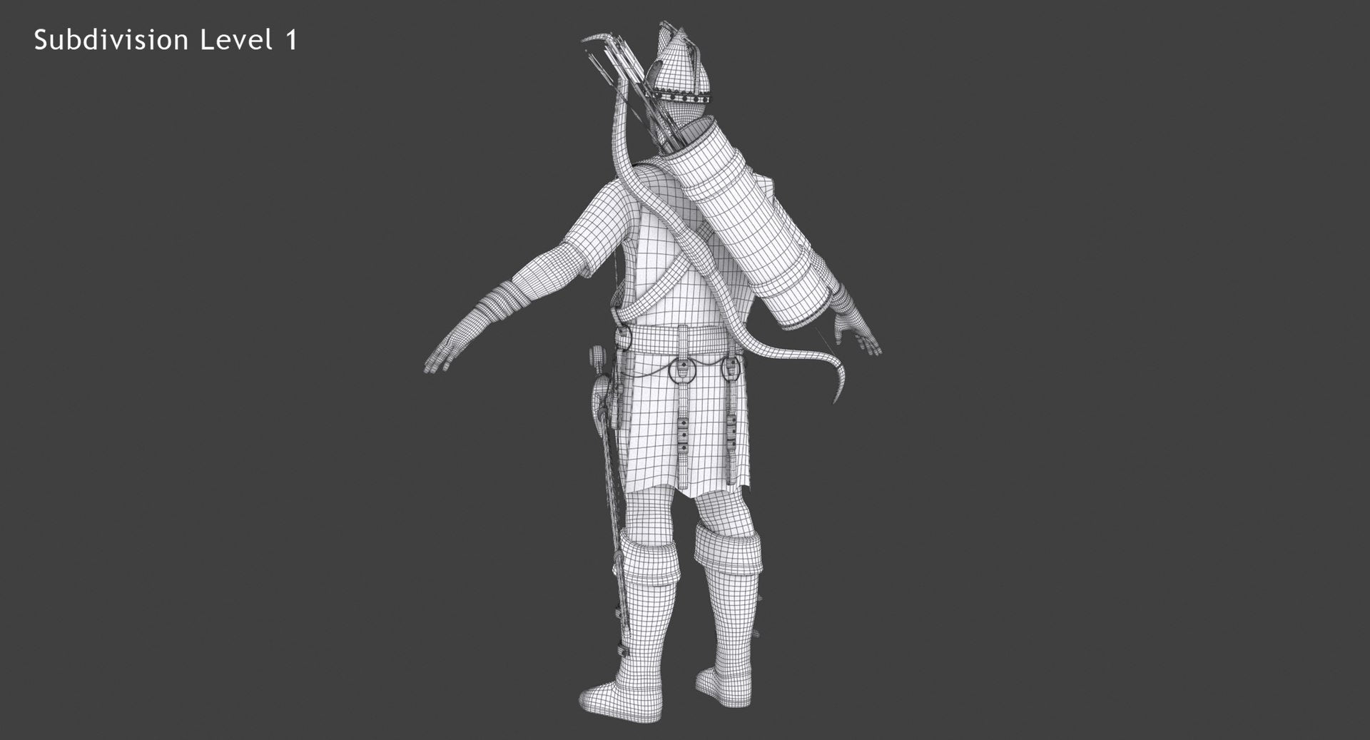 Archer 3D Model Rigged Hair