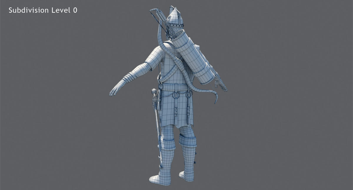 Game-Ready Archer 3D Model