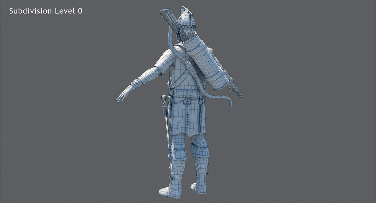 Game-Ready Archer 3D Model