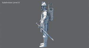 Game-Ready Archer 3D Model Thumbnail