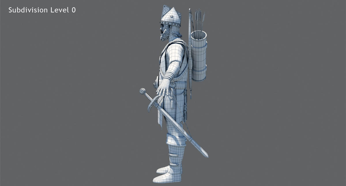 Game-Ready Archer 3D Model