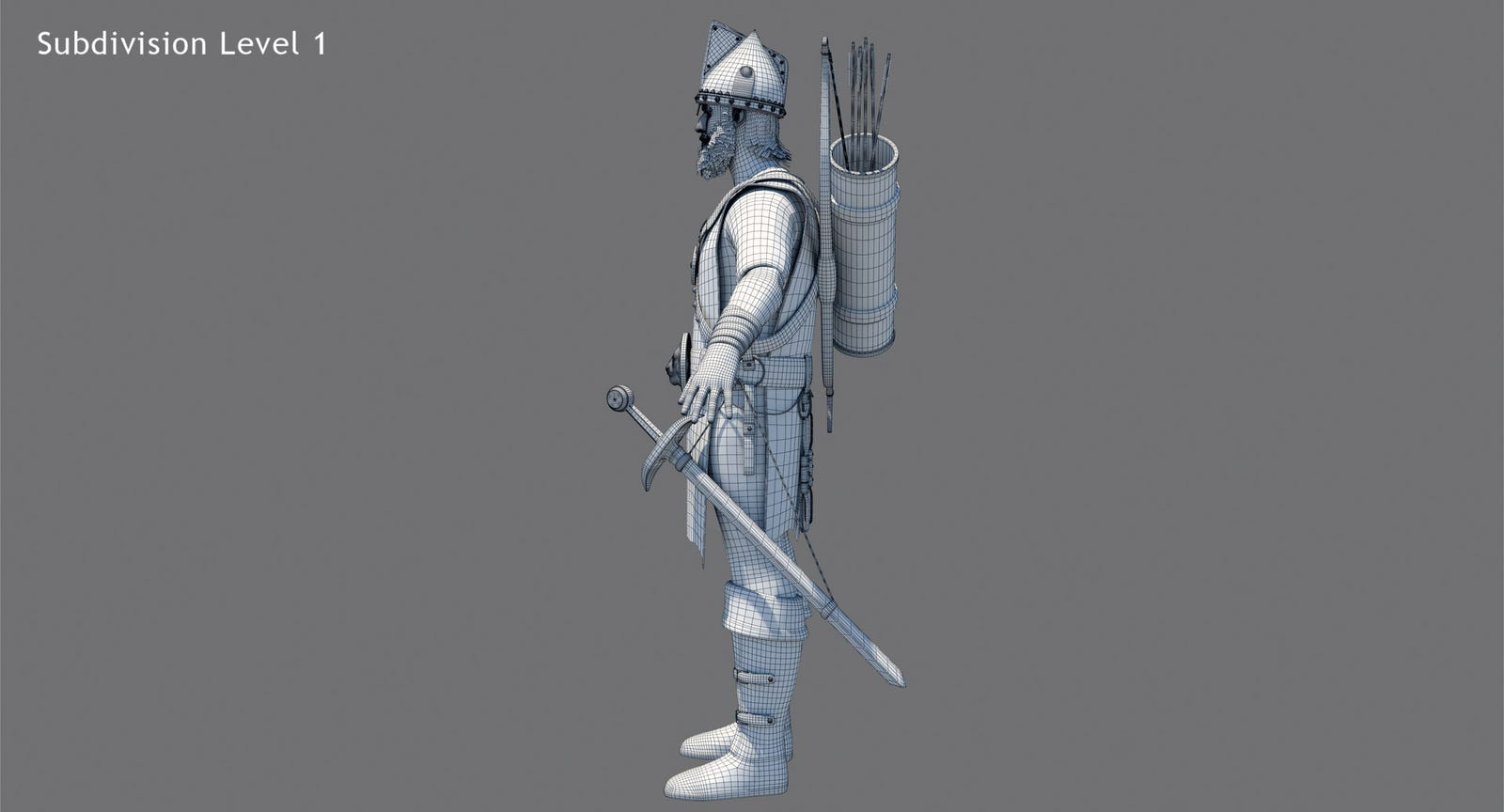 Game-Ready Archer 3D Model