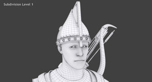 Archer 3D Model Rigged Hair Thumbnail