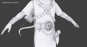 Archer Hair 3D Model Thumbnail