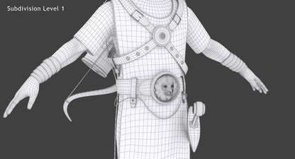 Archer Hair 3D Model