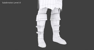 Archer Hair 3D Model Thumbnail