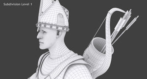 Archer 3D Model Rigged Hair Thumbnail