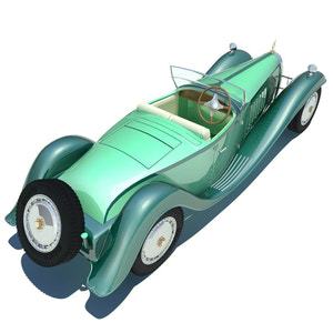 Bugatti Type 41 Royale Esders 3D model Thumbnail