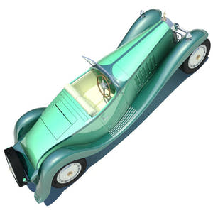 Bugatti Type 41 Royale Esders 3D Model Thumbnail