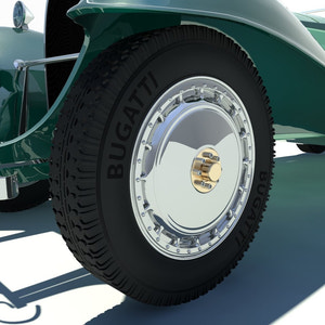 Bugatti Type 41 Royale Esders 3D Model Thumbnail