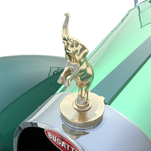 Bugatti Type 41 Royale Esders 3D Model Thumbnail