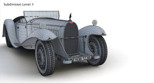 Bugatti Type 41 Royale Esders wireframe topology Thumbnail