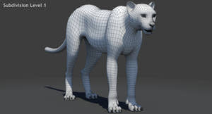 Big Cats 04 3D Model Thumbnail